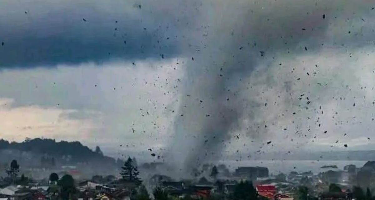 Así fue el recorrido del devastador tornado que arrasó Puerto Varas: autoridades mapean su impacto