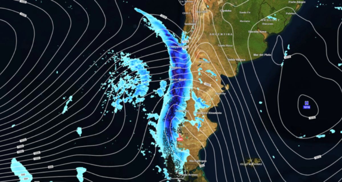 Sistema frontal se intensifica en el centro-sur: Meteorología alerta lluvias de hasta 60 mm en cuatro regiones