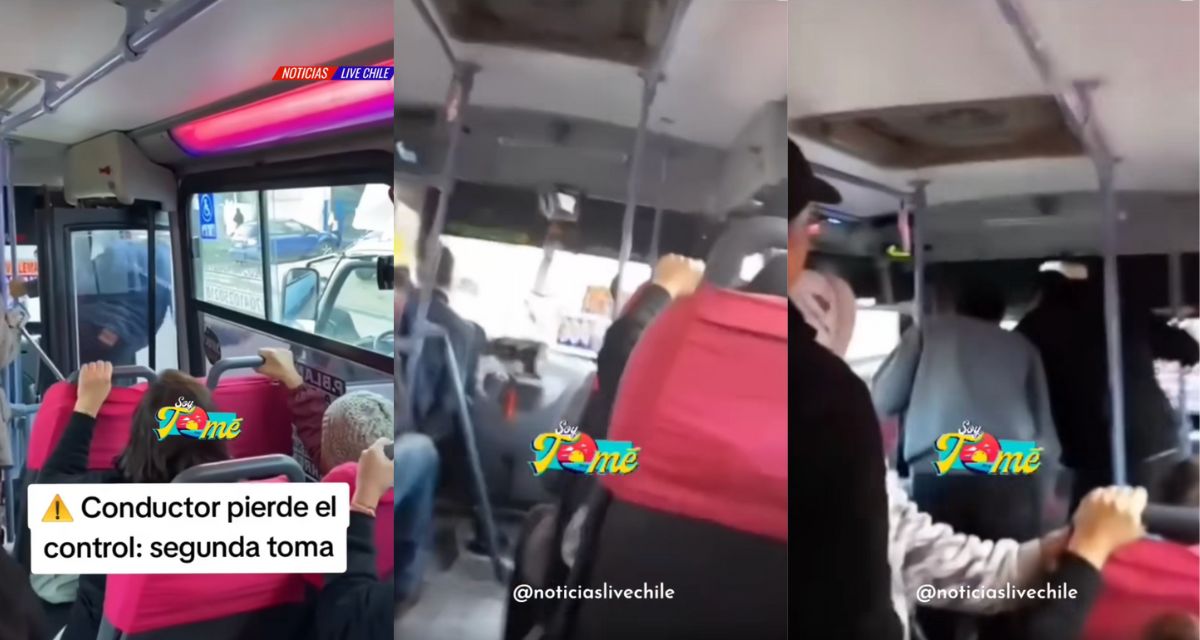 VIDEO. “Voy a chocar esta hue…”: chofer de micro desata el pánico en Villa Alemana