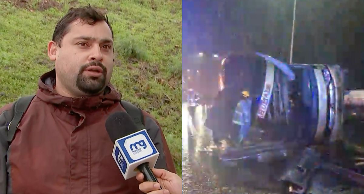 “Tuvimos que pasar por encima de él”: sobreviviente del bus volcado revela escena imposible de olvidar