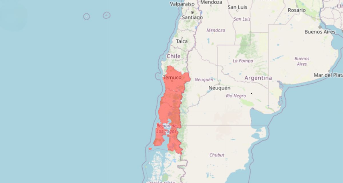 Alerta en el sur: se mantiene Alarma Meteorológica por tornados en tres regiones